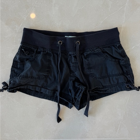 Maurices Charcoal Drawstring Shorts - Picture 1 of 3